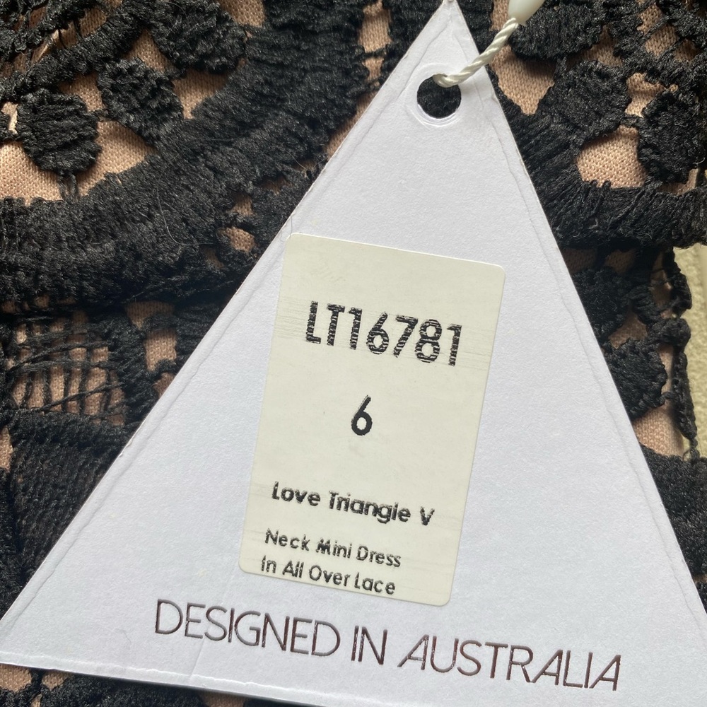 Love Triangle Lace Dress - Gem